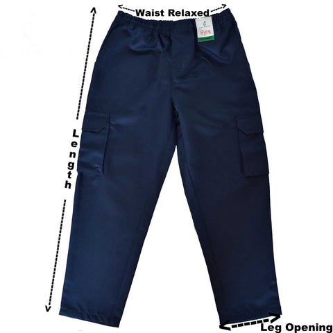 Navu blue boys cargo pants