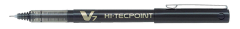 Pilot Hi-Tecpoint Pen V7 Rollerball Fine 0.7mm Black