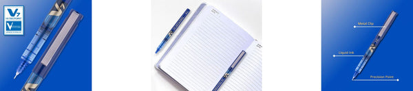 Pilot Hi-Tecpoint Pen V7 Rollerball BX-V7-L Fine 0.7mm Blue