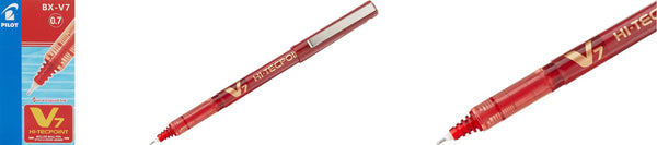 Pilot Hi-Tecpoint Pen V7 Rollerball BX-V7-R Fine 0.7mm Red