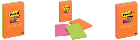 Post-it Super Sticky Lined Notes 660-3SSUC 101x152mm Rio Pack of 3