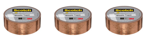 Scotch Expressions Washi Tape 15mm x 7m C614-CPR Foil Copper