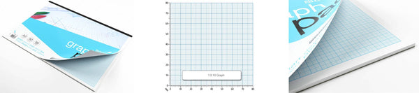 Silvine Graph Pad A3 1-5-10mm 90gsm 50 Sheets