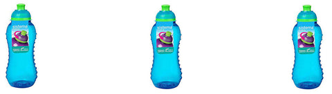 Sistema Water Bottle Twist n Sip 330ml Blue
