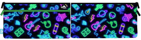 Spencil Pencil Case Twin Zip 34 x 17cm Neon Life