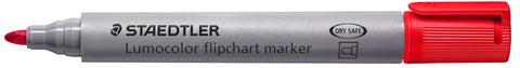 Staedtler Flipchart Marker 356-2 Lumocolour Bullet Tip Red