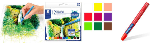 Staedtler Watercolour Crayons Karat Aquarell Pack 12