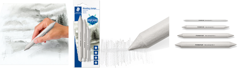 Staedtler Blending Stumps Mars Pack of 4 [Sizes: 1, 4, 6 & 8]