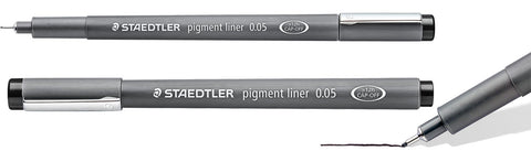 Staedtler Marsgraphic Fineliner Pigment Ink Pen Black 0.05mm