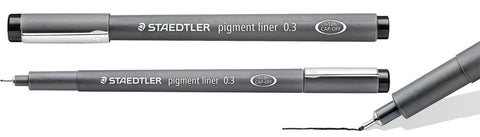Staedtler Fineliner 308 Pigment Ink Pen Marsgraphic Black 0.3mm