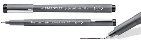 Staedtler Marsgraphic Fineliner Pigment Ink Pen Black 0.5mm