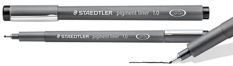 Staedtler Marsgraphic Fineliner Pigment Ink Pen Black 1.0mm