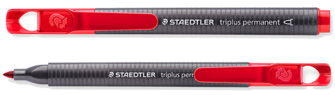 Staedtler Permanent Marker 3452-2 Triplus Compact Triangular Bullet Tip Red