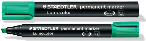 Staedtler Permanent Marker Lumocolor 350 Chisel Tip Green