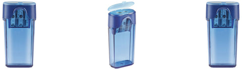 Staedtler Double Hole Tub Sharpener Slim 512 007 Blue