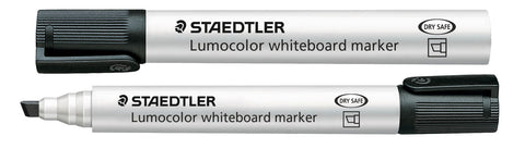 Staedtler Whiteboard Marker 351 B Lumocolor Chisel Tip Black