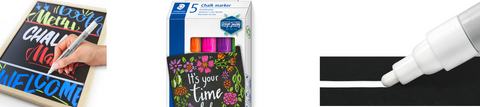 Staedtler Liquid Chalk Marker Pen Lumocolor® 344 Bullet Tip 2.4mm Pack of 5