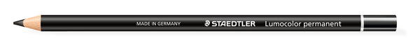 Staedtler Lumocolor® Permanent Chinagraph Glasochrom Pencil 108 20-9 Black