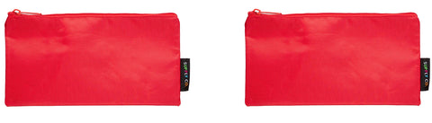 Supply Co Pencil Case Flat Red 21x11cm
