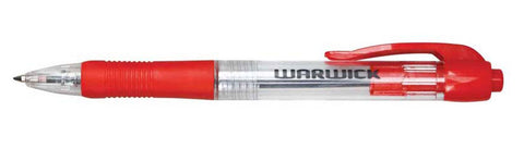 Warwick Ballpoint Pen Retractable Medium Tip 1.0mm Red