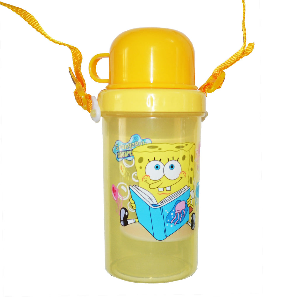 Kids Drink Bottle with Cup 550ml Spongebob – School Depot NZ