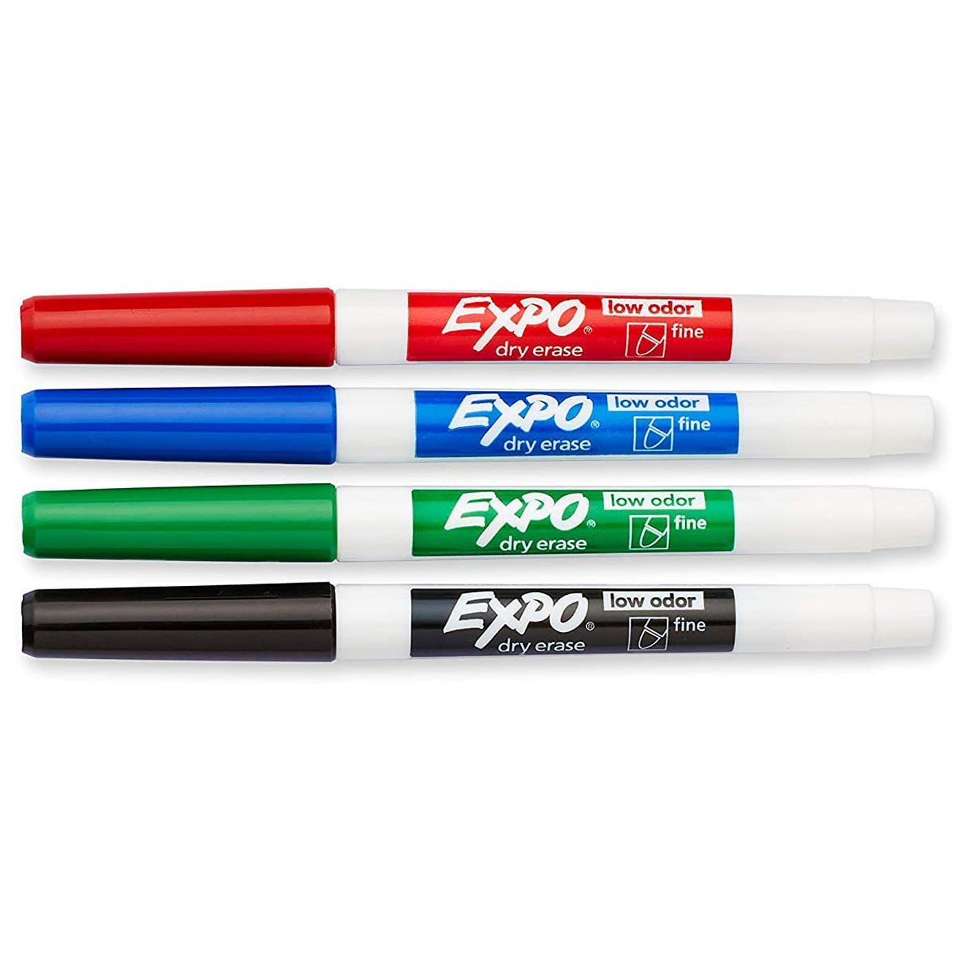 Expo Whiteboard Marker Fine Tip Pack 4 Assorted – School Depot NZ