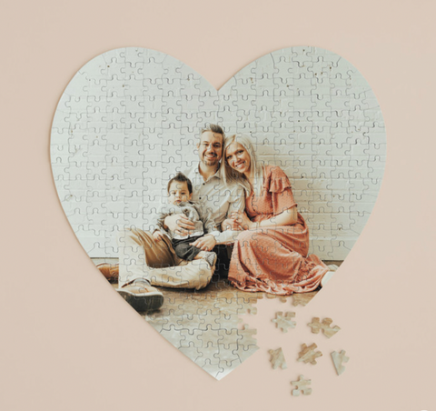 The Big Picture custom heart puzzle from Minted