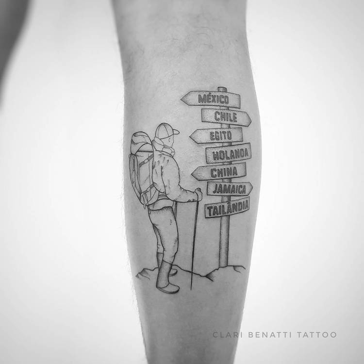 Traveler Tattoo by Clari Benatti