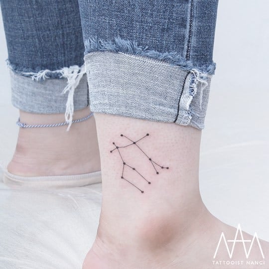 Gemini Constellation Tattoo by Tattooist Nanci