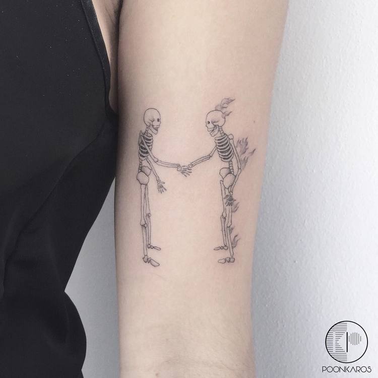 Skeleton Tattoos by poonkaros