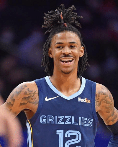 Ja Morant hilarious ponytail