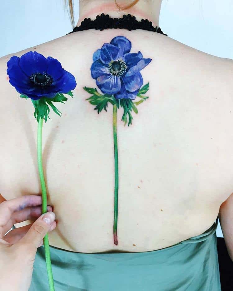 Anemone Tattoo by rit.kit.tattoo