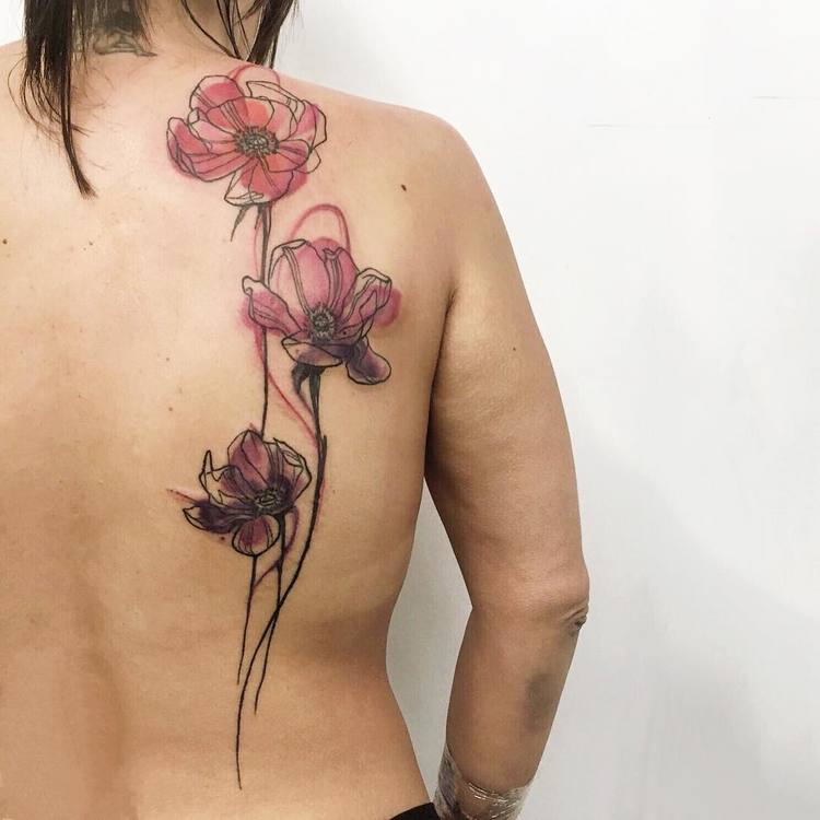 Anemone Tattoo by anita_olivetti