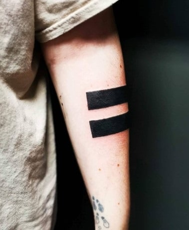 What Does Equal Sign Tattoo Mean, What does the equal sign symbolize, What does the small equal sign tattoo mean, What does the equal sign tattoo on the wrist mean, What do 2 equal signs mean, Is the equal sign a special character, What is the big equal sign, Equal Sign Tattoo,