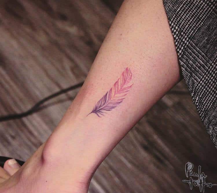 Feather Tattoo by paula.tattoo.777