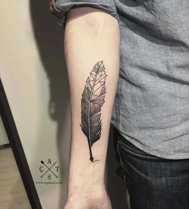 Feather Tattoo by cagdas.al