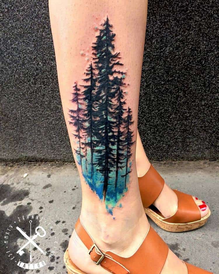 Forest Tattoo by jtktattoo