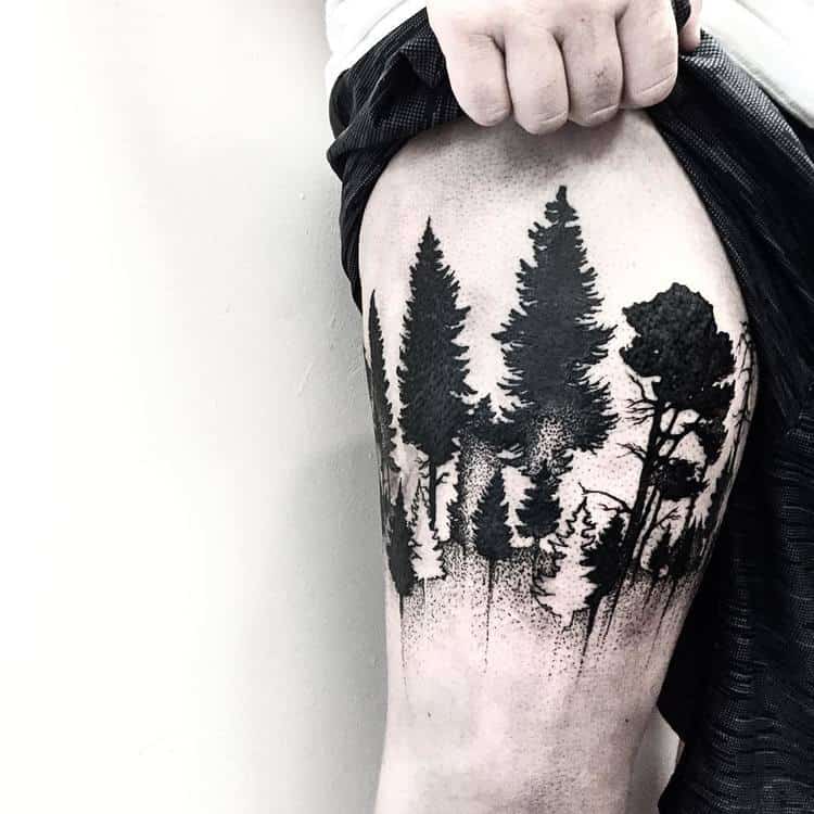 Forest Tattoo by mgptattoos