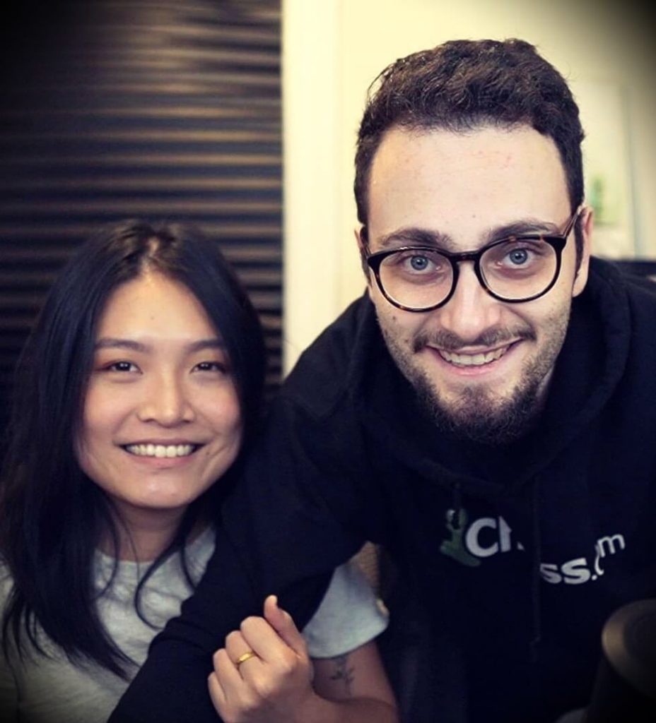 Levy Rozman aka GothamChess with his girlfriend Lucy