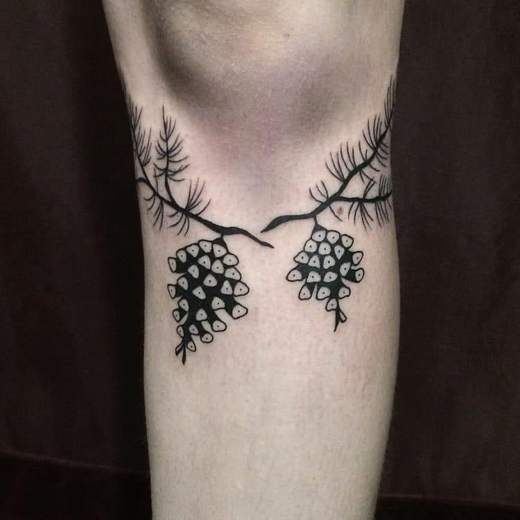 Pine Cone Tattoo by manaviivi