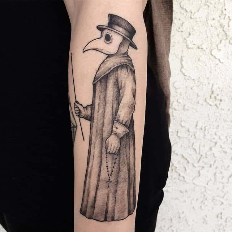 Plague Doctor Tattoo by kenny7tattoo