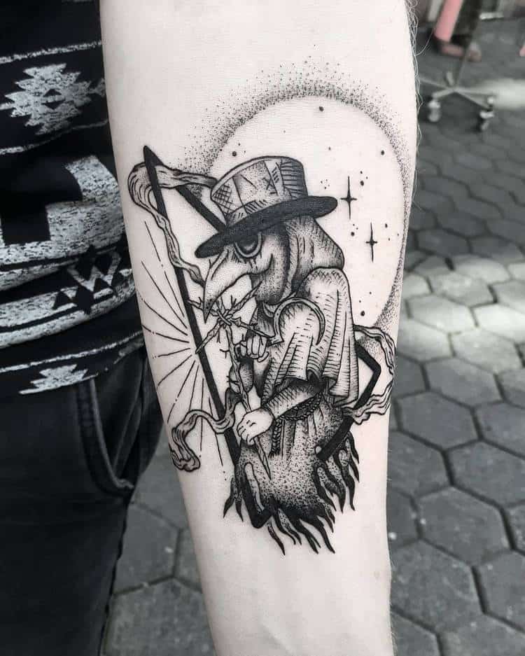 Plague Doctor Tattoo by thunichtgut