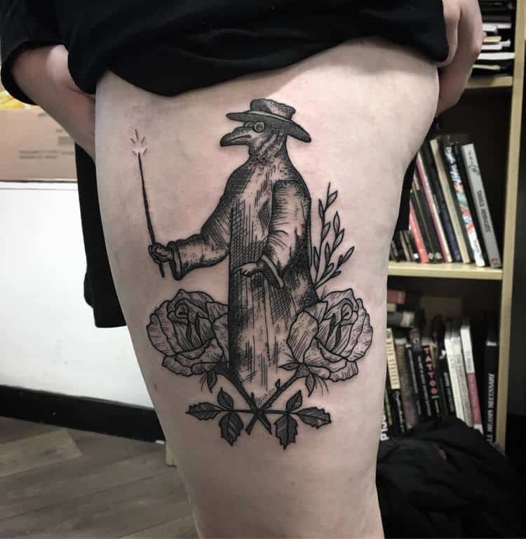 Plague Doctor Tattoo by _snoeflinga_