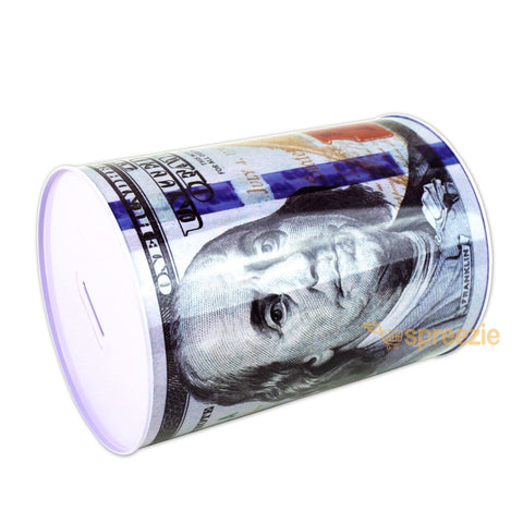 $100 Dollar Bill Piggy Bank Coin Storage Money Saving Can ...