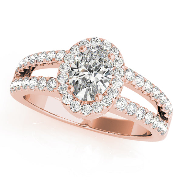 Halo Split Shank Engagement Ring Style LY71909 - Lyght Jewelers 10040 W Cheyenne Ave Ste 160 Las Vegas NV 89129