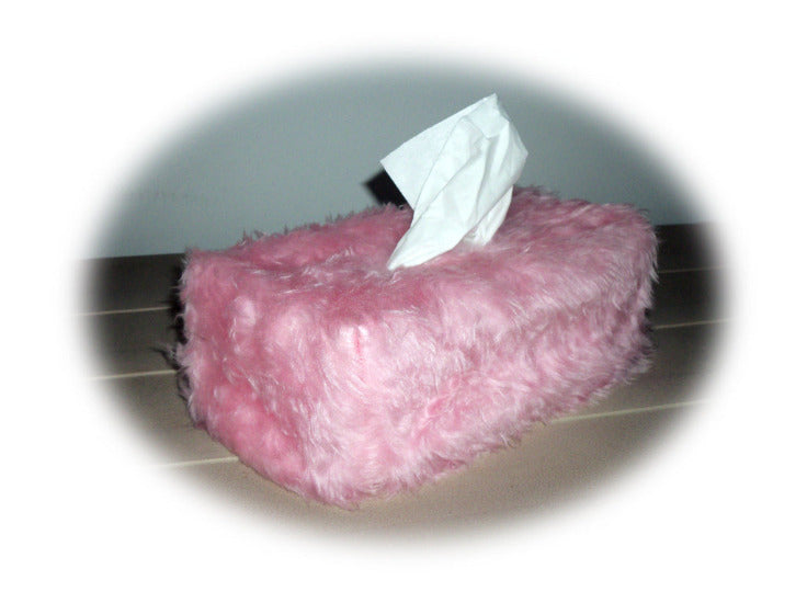 pink tissue box cover