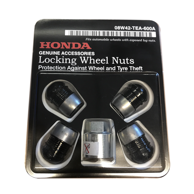 Genuine Honda Black Locking Wheel Nuts Honda Civic Type R FK2/FK8
