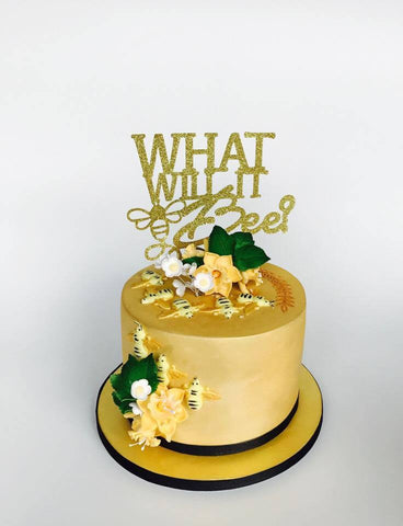 What Will It Bee Cardstock Cake Topper Cardique Craft Studio