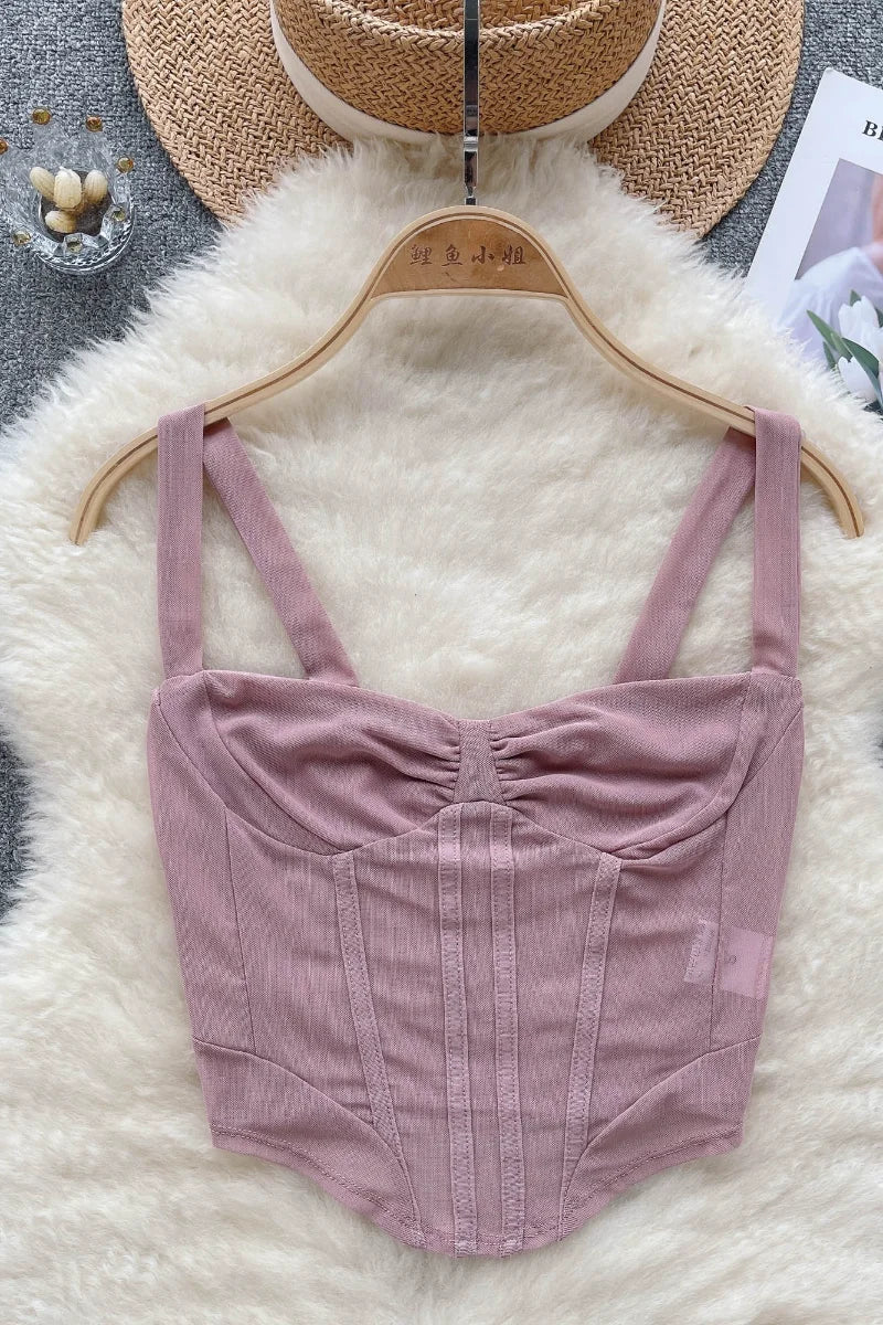 Patchwork Tank Top - Chic, Skinny, French Style Camisole - Women's Fashion - Image 8
