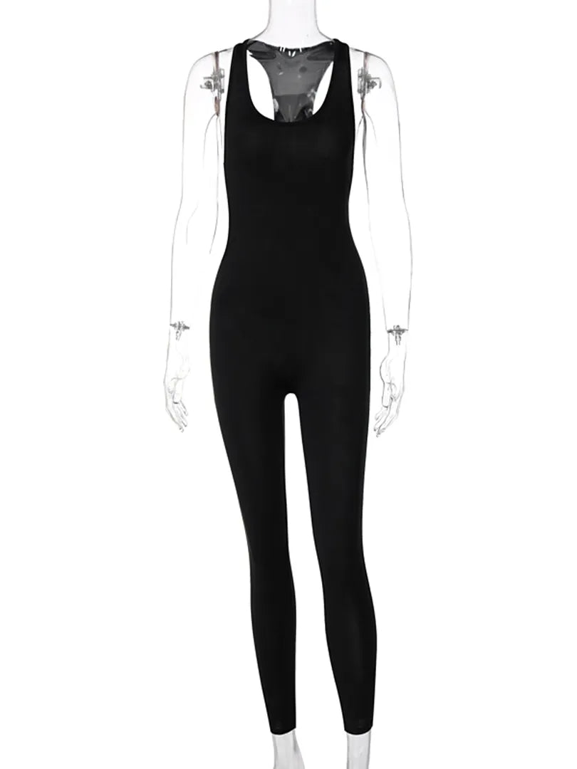 Sleeveless Bodycon Jumpsuit: Summer Fashion Streetwear Romper Sportswear - Image 7